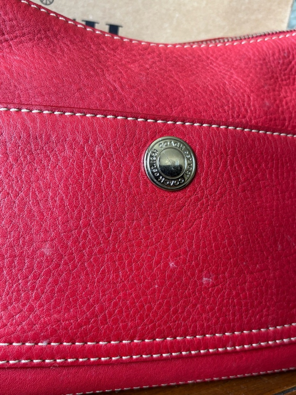 Vintage Coach Chelsea red leather bag - Picture 3 of 6